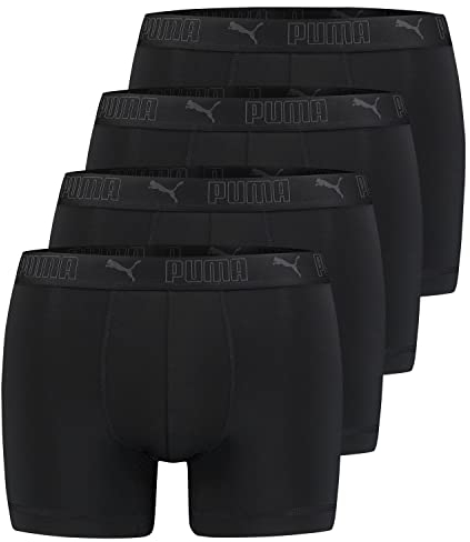 PUMA Herren Sport Boxershorts | 4er Pack | 701210961 | Schwarz, L