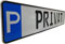 Parkplatzschild PRIVAT in KFZ-Standardgröße aus Aluminium | Reflektierend & UV-beständig | -40 bis +160°C | Made in Germany | Flexibel montierbar (P-PRIVAT, Schild)