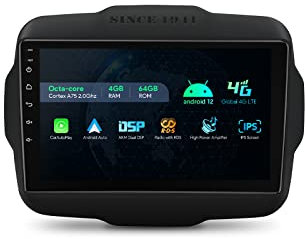 Radio GPS para Jeep Renegade Android 12 WiFi 4G Carplay DSP XTRONS IAP92RGJ