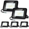Daromigo LED Strahler Außen LED Strahler 5 Stück 20W， LED Scheinwerfer 1700LM LED Scheinwerfer außen 3000K Warmweiß IP65 Wasserfest Außenstrahlerfür Hinterhof，Flur，Garage