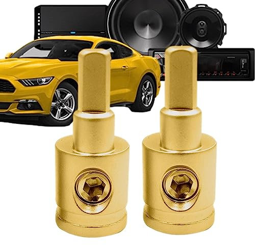 MISOYER Car Audio Terminal Connectors | Brass Auto Wire Terminal For Amplifier,Auto Wiring Terminals Car Speaker Distribution Block Amplifier Wire Connectors