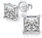 Weißgold Ohrstecker Herren Ohrringe Silber 925 Männer Ohrringe Herren Diamant Stecker Ohrringe Silber Zirkonia Ohrstecker Quadratisch Diamant Ohrringe Männer Ohrstecker Silber 8mm
