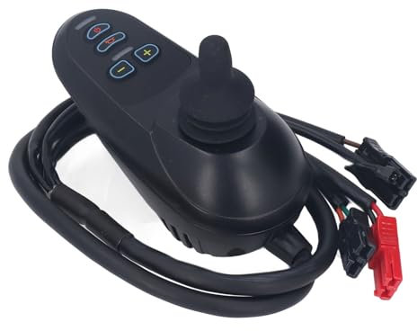 Electric Wheelchair Joystick Controller, DC24V 45A Separate Type Remote Control Brush Motor Controller with Brake Function, Wheel Chair Brake Controller Wheelchair Accessories