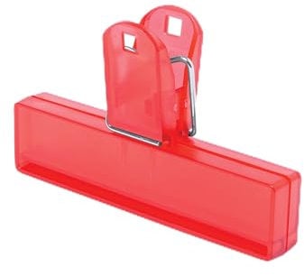 eBuyGB 10 Pcs Extra Large Plastic Bulldog Clips Paper Documents Filling Binder Clamp Paperclips 10cm / 4 Inch Long (Red)
