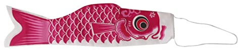 KONTONTY Japanische Karpfenfahne Koinobori Windsack 70cm aus Polyester und Aufhängen Outdoor Dekoration für Boot oder Garten
