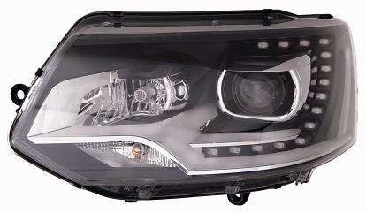 Ricam 10580 Scheinwerfer DS3-H7-PY24 LED Tagfahrlicht mit Motor für Transporter T5 rechte Seite (Beifahrerseite) von 2009/09 bis 2015/03