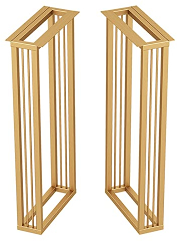 KOHARA 2er-Set Metallbeine für Tisch, robuste Industriemöbelbeine, Couchtischbeine, rustikale dekorative Schreibtischbeine, dickeres Stahlrohr, 70 cm hoch, Tischbeine aus Stahl