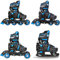 CROXER 4in1 Inline Skates Triskates Rollschuhe Schlittschuhe Inliner für Kinder Mädchen Jungen verstellbar (Nollan, 30-33 (17,5cm-20,5cm))