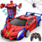 Braxel 2-in-1 Ferngesteuertes Auto ab 3 4 5 6 7 8 9 Jahre, Transform Roboter Man Spielzeug, RC Auto Kinder Spielzeug ab 3-8 Jahre, Ostergeschenke Kinder Geburtstags Geschenke Junge 3-12 Jahre