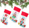 Lot de 3 bas casse-noisettes élastiques pour sapin de Noël