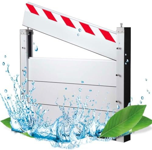 QiuShuiDr Hochwasserschutz Bei Türen,Hochwasserschutz Barriere Aussen,Abnehmbar Temporäre Dämme,FüR Garageneinfahrten, DurchgäNge, StraßEn Usw (90cm)