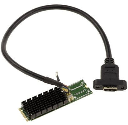 KALEA-INFORMATIQUE HDMI 4K UHD 3840x2160 Grafikkarte auf M2 M Key Port mit SiliconMotion SM768 Chipsatz.