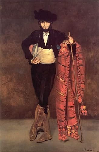 ARTXLXXBN Berühmte Gemälde Dekoration Wandbild Malerei Wandkunst Junger mann im kostüm Eines majo von edouard manet Tierische Bilder für Schlafzimmer Home Decor 60x90cm