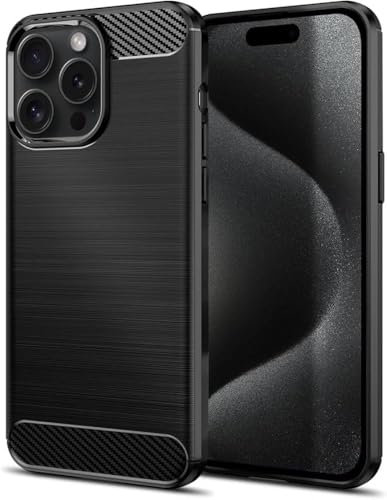 Hushco Case Compatible with Apple iPhone 14 Pro (6.1) Ultra Light Slim ShockProof TPU Brushed Grip Silicone Designer Cover (Black)