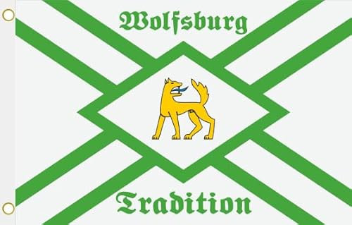 U24 Flagge Fahne Wolfsburg Tradition Hissflagge 90 x 150 cm