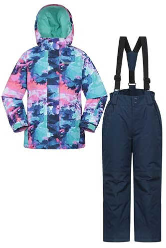 Mountain Warehouse Kids Printed Ski Jacket & Pant Set Dark Purple 5-6y
