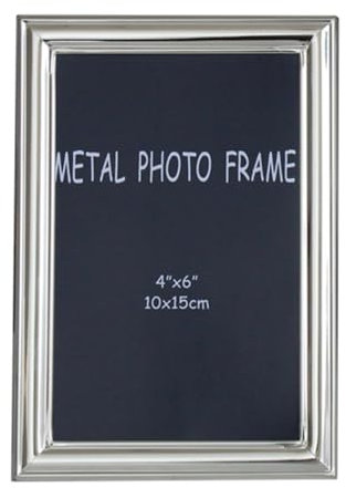 Calefee Bilderrahmen 13x18 cm, Fotorahmen Aufsteller aus Metall, Fotorahmen Querformat oder Hochformat für Hochzeitsfoto, 1 Stück