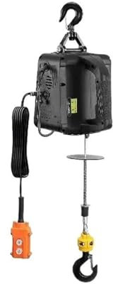 JKELPV engine crane 1100lbs 1500W Electric Hoist Winch 3-in-1 Portable Power Winch Crane With Wireless Remote Control Electric Hoists(500-A)