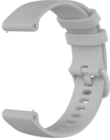 VELULYX Armband kompatibel mit Garmin Venu 2S/Venu 3S/Vivomove 3S/Vivoactive 4S, 18mm weiches Silikonband für Fossil Gen 6/5E/3/4/Withings Steel HR 36 mm/ScanWatch 2 38 mm