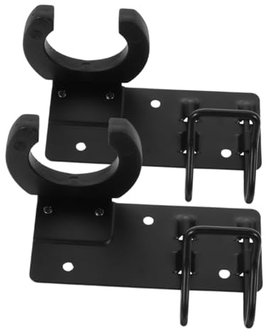 TOYZFRIENDY 2pcs Metal Microphone Wall Mount Hooks Mic Holders for Ktv Broadcasting Studio Wireless Mic Hanger with Cable Support for Audio Recording and Voice Over