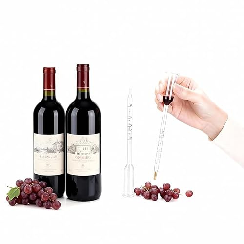 Vinometer für Wein und Bier - Präzises Messgerät zur Bestimmung des Alkoholgehalts von 0 bis 25% - Robuste Bauweise aus hochwertigen Materialien für Hobbybrauer und Weinliebhaber, Einfache Bedienung