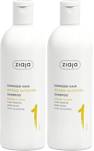 ZIAJA Pflegendes Shampoo Bananenblüte, ohne Parabene (Packung mit 2)