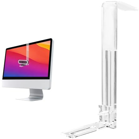 Webcam Mount for Monitor, 1/4 Screw - Universal Clip-On Holder for Logitech Brio, OBSBOT, Nexigo Webcams,Microsoft, New upgrade, width 3CM ,supports monitors 13-35 inches (0.2-0.98 inches thick)