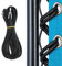 Replacement Cord for Zero Gravity Chair, 4 Pack Universal Replacement Elastic Cords Repair Tool Kit for Sun Loungers, Garden Chairs, Outdoor Recliners, Anti Gravity Chair, Bungee Chairs (Black)