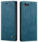 QLTYPRI Case for iPhone 6 Plus 6S Plus, Vintage PU Leather Wallet Case Card Slot Kickstand Magnetic Closure Shockproof Flip Folio Case Cover for iPhone 6 Plus 6S Plus - Blue