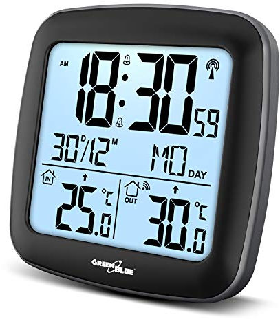 Green Blue GB542 Stazione Meteorologica Meteo Wireless Sistema DCB Calendario