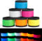 Party Favors Handgelenkband LED Slap, Blinklicht, 3 Modi, leuchtend in Schwarz, verstellbare Armbänder, für Kinder, Erwachsene, Geburtstag, Weihnachten, Karneval, Weihnachten (6 Stück)