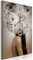decomonkey Bilder Blumen 80x120 cm 1 Teilig Leinwandbilder Bild auf Leinwand Vlies Wandbild Kunstdruck Wanddeko Wand Wohnzimmer Wanddekoration Deko Pfingstrosen Frau