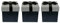 Emartbuy Set von 3 Starrer Geschenkbox, 11,5 x 11,5 x 12,7 cm, Black Box mit Silber Glitzer Deckel