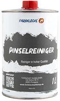 Farbklecks24 Pinselreiniger 1L, Hochwertiger Reiniger für Pinsel, Walzen und Werkzeuge