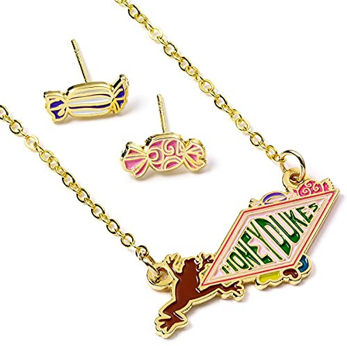 Harry Potter The Carat Shop Offizielles Honeydukes Logo Halskette und Ohrringe
