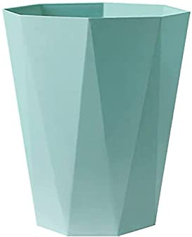 Haodou. Poubelle en plastique sans couvercle - Corbeille à papier pour salle de bain, bureau, cuisine, salon (vert crépuscule)