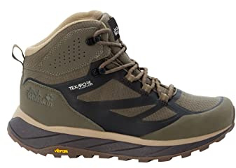 Jack Wolfskin TERRAVENTURE Texapore MID M, Walking Shoe, Brown/Beige,