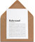 Ruhestand Karte mit Umschlag – Ruhestand Definition