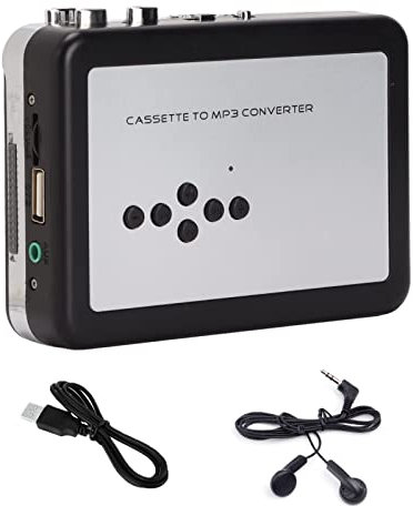 ZXNQ Cassette Player, Tapes Conversion to MP3 / CD/USB Storage, With earphone/USB cable Music Audio Player Walkman
