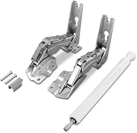 DL-pro Amortisseur de porte + charnière de porte haut + bas pour Liebherr 9590166 Kit de réparation réfrigérateur