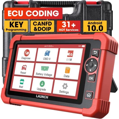LAUNCH OBD2 Scanner CRP919X Diagnostic Tool, ECU Coding, Bi-directional Control, All System Diagnosis, 35+ Service Functions, CANFD DoIP, IMMO, 2 Years Free Update