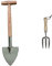 Kent & Stowe Staudenspaten – Profi-Spaten aus Edelstahl, für die Verwendung im Beet, 54 cm & Handgabel – Blumengabel aus Edelstahl für die Gartenpflege, Gartengabel mit kurzem Stiel, Länge: 31 cm