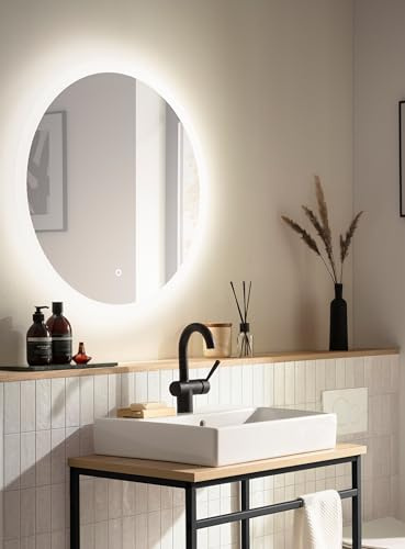 Schildmeyer runder Spiegel Sun mit LED-Beleuchtung - Durchmesser 60 cm