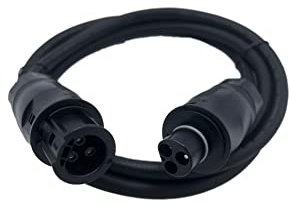 Solarsys - 2 Meter Elektrokabel AC für Mikro-Wechselrichter Parallelschaltung Hoymiles Deye Envertech Bosswerk oder TSUN, mit Netzanschluss Stecker Betteri BC01 Buchse Female auf Betteri BC01 Male, 2m