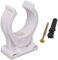 SKIR'CO (10 pcs) Pipe Clips, Plastic Clamps for 25-28 mm Pipes, U Type Pipe Clamp, Hose Hangers, Tubing White Clips