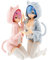 BRADEC Cat-Eared Girl 13cm Ornaments, Ram Rem, Re: Life Zero, Anime Game PVC Figure Models, Otaku Anime Fan Birthday Gift, Adult Collectible Toy, Desk Decoration