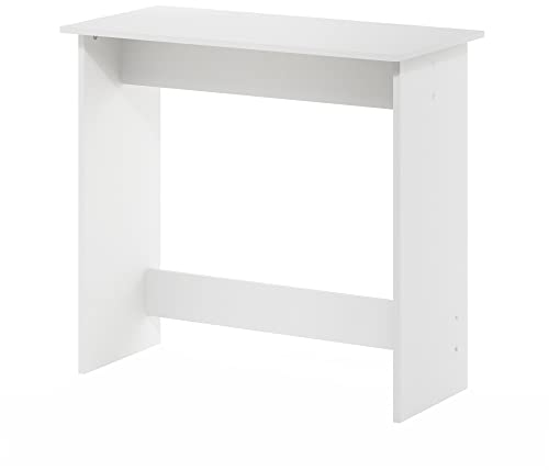 Furinno Semplicistico Tabella di Studio, Legno, Bianco, 39.12 (D) x 79.50 (W) x 75.69 (H) cm
