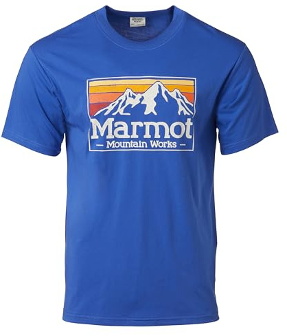 Marmot Herren Mmw Gradient Tee Ss T-Shirt, Trail Blue, L