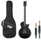 ESP LTD EC-10 Kit E-Gitarre Set mit Tasche Schwarz + keepdrum Klinkenkabel