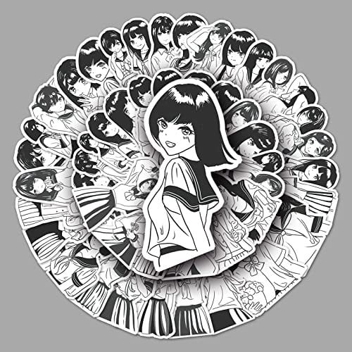 AUCEKO 50PCS Stickers for Anime,Anime Stickers,Teens Boys and Girls Sticker Pack Vinyl Skateboard Guitar Door Laptop Luggage Car Bike Water Bottle Birthday Party Supplies Stickers